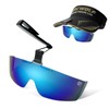 ARCWOLF Polarized Sunglasses, For Hats, Clip-on Sunglasses, Flip-up, Overglasses, Cap
