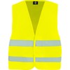 GIDUTEX Safety vest with reflective strips, washable, yellow