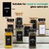 162 Spice Labels Stickers, Preprinted White Spice Jar Labels for