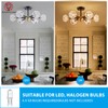 XINGQI Modern Ceiling Light 6 Lights Semi Flush Mount Sputnik
