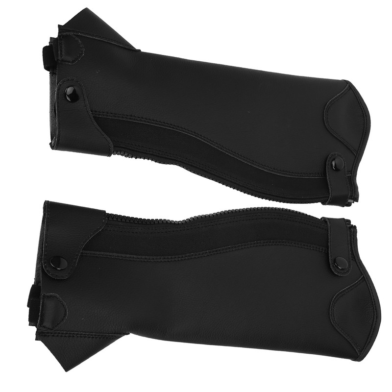 Super Fiber PU Leather Half Chap Horse Riding Body Protector