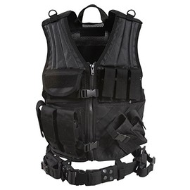 Rothco Tactical Cross Draw Vest (Oversized, Black-Big)