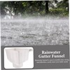 OSALADI Eaves Rainwater PVC Drain Pipe Fittings Downpipe Funnel Water