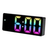 Colorful LED Digital Alarm Clock Large LED Screen Electronic Alarm