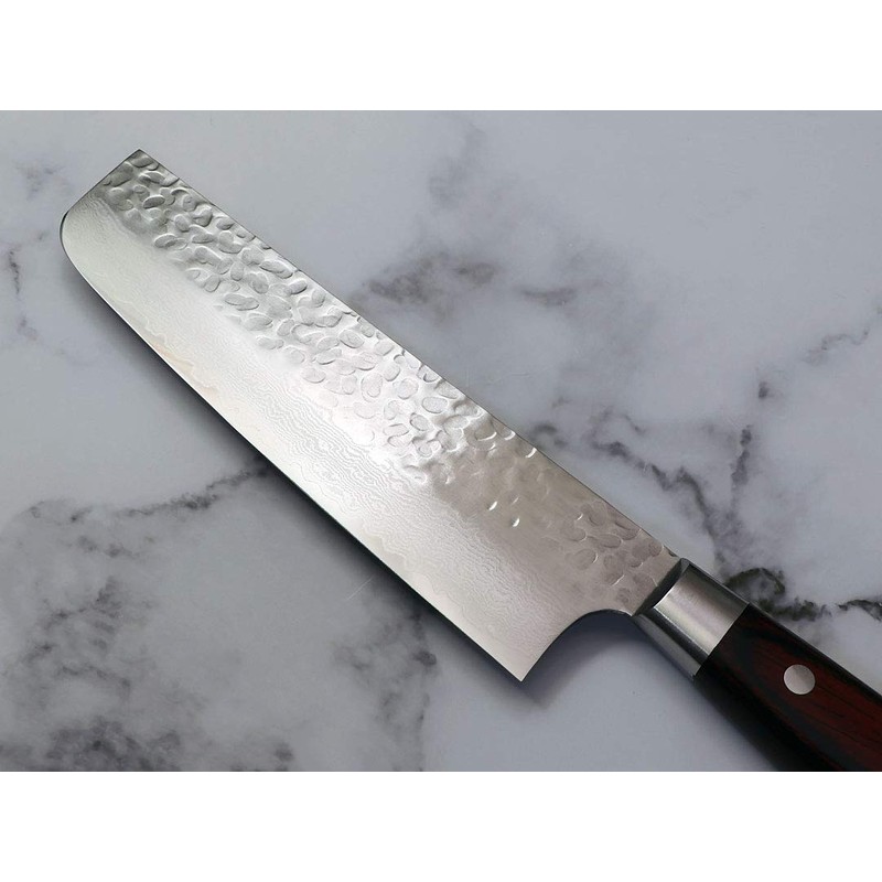 Sakai Takayuki V Gold No. 10 Damascus 33-Layer Hammered Nakiri