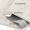 SHACOS Soft Cozy Fluffy Arch Waves Pattern High-Low Textured Area