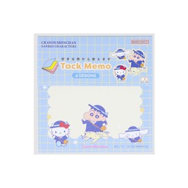 Sunstar Stationery Crayon Shin-chan x Sanrio Characters Sticky Notes Illustration Star S2844575