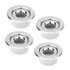 GASHER 4Pcs Recessed Fire Sprinkler Escutcheon 1/2 in. IPS, Depth