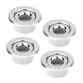 GASHER 4Pcs Recessed Fire Sprinkler Escutcheon 1/2 in. IPS, Depth Adjustment Range up to 3/4 in. For Fire Sprinkler Trim
