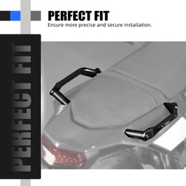 NICECNC Passenger Rear Seat Handle Grab Bar Compatible with Yamaha Tenere 700/XTZ700 2019-2024, Tenere 700 Rally Edition 2020-2024, Tenere 700 World Raid 2022, Motorcycle Rear Handle Tenere 700, Black