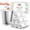 2 Gallon 120 Counts Strong Trash Bags Garbage Bags by
