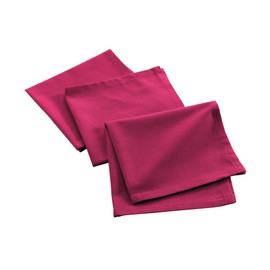 Douceur d'Intérieur Mistral Napkins, 40 x 40 cm, Fuchsia, Pack of 3