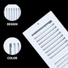 4 x 8 Inch (Duct Opening) White Air Vent Cover