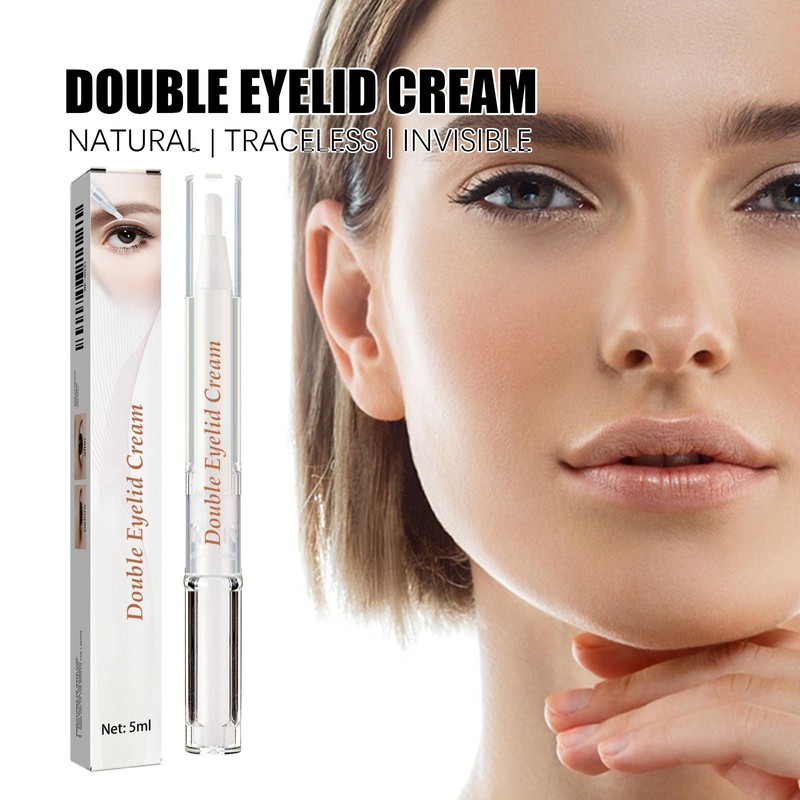 Crema fijadora de doble párpado impermeable efecto natural sin marcas,