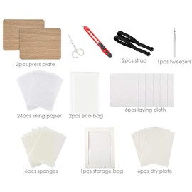 CENPEK Flower Press Kit 6 Layers 6 x 8 inch Leaf Press Set for DIY Dried Pressed Flowers Leaves DIY Resin Jewelry Pendant Crafts