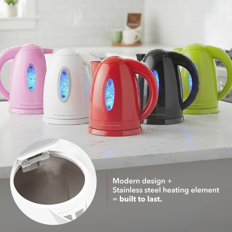 OVENTE Electric Kettle, 1.7L Fast Boiling Water Heater for Coffee
