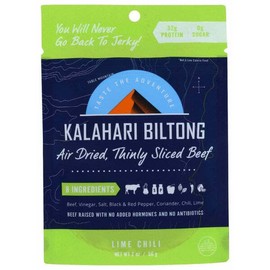 Kalahari Biltong Air Dried Sliced Beef Lime Chili Biltong 2 oz
