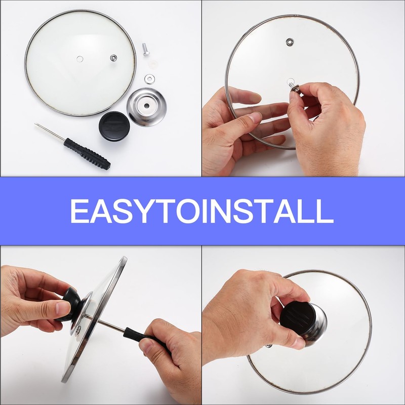 Zxglxinyao 10 PCS Universal Replacement Grips, Suitable for Casserole Glass