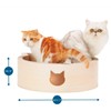 NECOICHI Cat-Headed Scratcher Bed (Birch, Large) | Cardboard Cat Scratcher