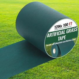 Pangda 12 Inch x 100 ft Turf Seam Tape (Need Apply Glue) Artificial Grass Turf Tape for Connecting Lawn, Fake Grass Carpet(No Adhesive)