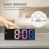 Ankilo Upgraded Digital Alarm Clock, LED Clock for Bedroom, Electronic