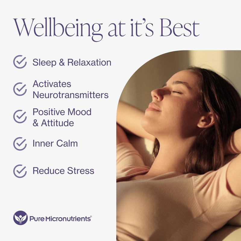 Pure 5-HTP (5-Hydroxytryptophan) Plus GABA Supplement - for Sleep, Mood