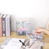 BSTKEY Pack of 4 Plastic Photo Storage Boxes, Clear 4