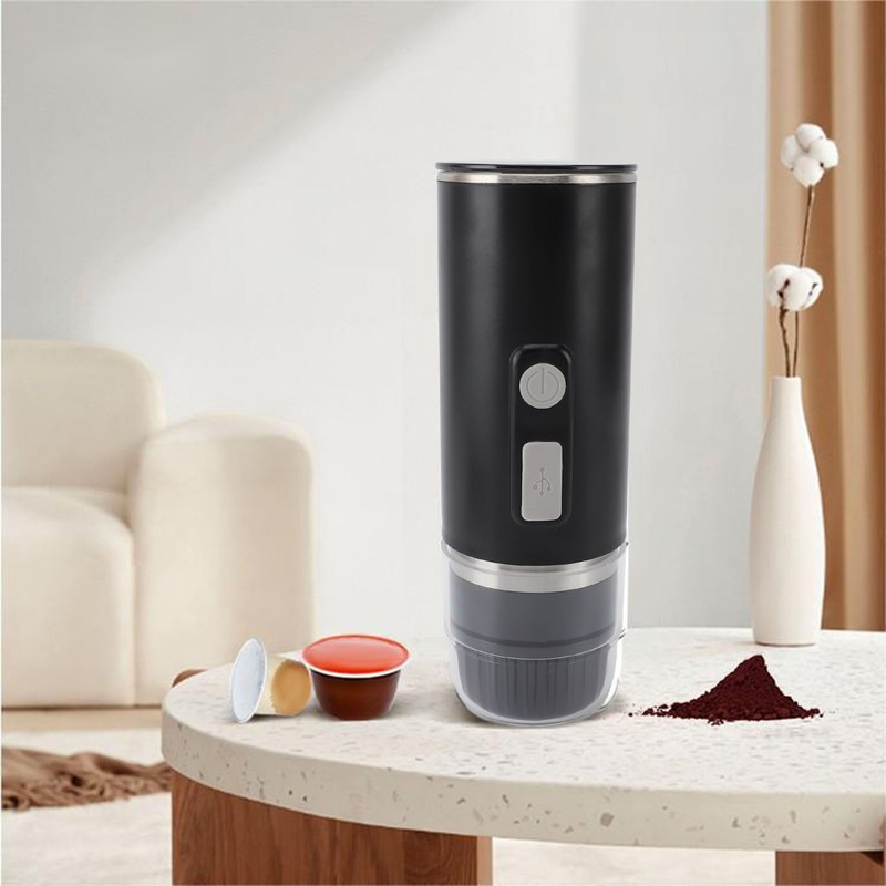 Portable Coffee Maker 15bar ABS Capsules Ground Coffee Extraction Electric
