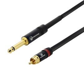 1/4" Jack to RCA Analog Audio Cable - 5m