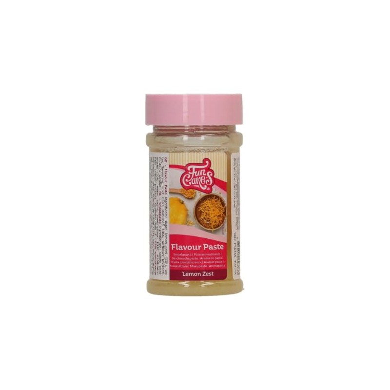 FunCakes Pasta Aromatizzante Zeste di Limone: Aroma Alimentare, Gusto Intenso,