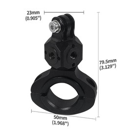 CS PRIORITY Fahrradlenkerklemme aus Aluminiumlegierung, Schnellspanner-Halterung, 1/4 Fahrradclip, kompatibel mit Hero 13, 12 X4, Osmo Action-Kamera-Halterung (Typ A)
