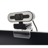 HTLAKIKJ Webcam Mount, Acrylic Clear Camera Mount on Monitor or
