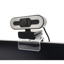 HTLAKIKJ Webcam Mount, Acrylic Clear Camera Mount on Monitor or Lattop, Adjustable Bracket Suitable for Monitors of Different Thicknesses with 1/4 Inch Screws, Will Not Blcok Screen