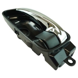 TRQ Driver Side Interior Door Handle Chrome & Black Compatible with 2013-2018 Nissan Altima 2015-2018 Murano Pathfinder 2017-2018 Titan 2016-2018 Titan XD