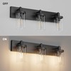Aipsun Black Vanity Light for Bathroom 3 Light Farmhouse Bathroom
