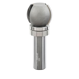 Ultra-Shear Finger Grip Groove Router Bit, 1/2 SH, 1-1/4" Boards, Template Pattern Bearing, Great for Serving & Cutting Boards, USA Made - US512FGGR