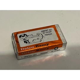 DELCO REMY CONTACT Points SET OEM NOS D108P #1954557 in FOIL SEALED PACKAGE