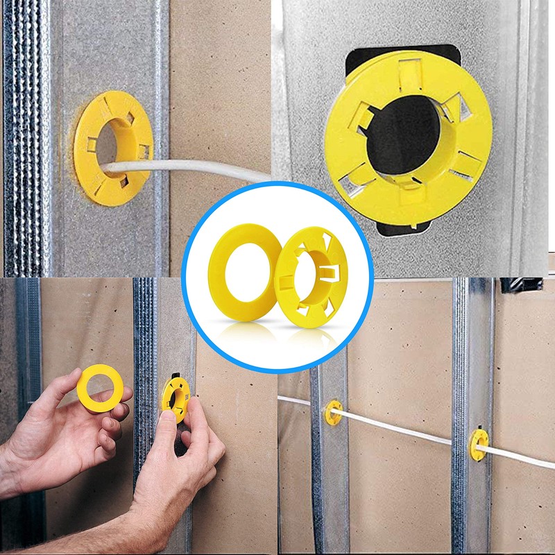 OHLECTRIC 100 Pack - Polypropylene Bushing for Metal Studs with
