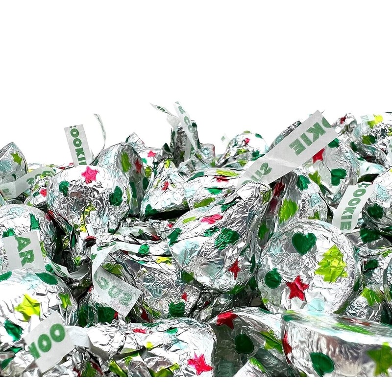 HERSHEY'S KISSES SUGAR COOKIE White Crème, Holiday Treat (4 Pound