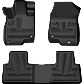 Husky Liners Weatherbeater Floor Mats | Fits 2019-2025 Acura RDX | Front & 2nd Row, 3-pc Black - 95391