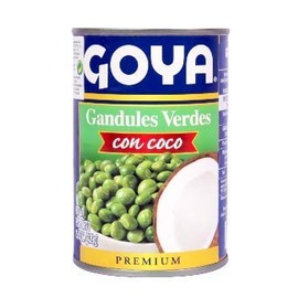 Goya Green Pigeon Peas with Coconut, 425g (Pack of 1)