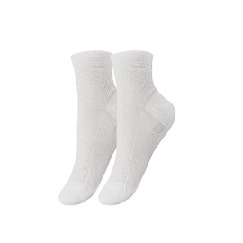 tittimitti 100% Organic Mercerized Cotton Filo di Scozia Women's Socks 1 Pair. Made in Italy (EU 38-40 (US 8-9.5), White, numeric_8)