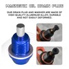 UZZH M14x1.5 Magnetic Oil Drain Plug, Aluminum Oil Pan Drain