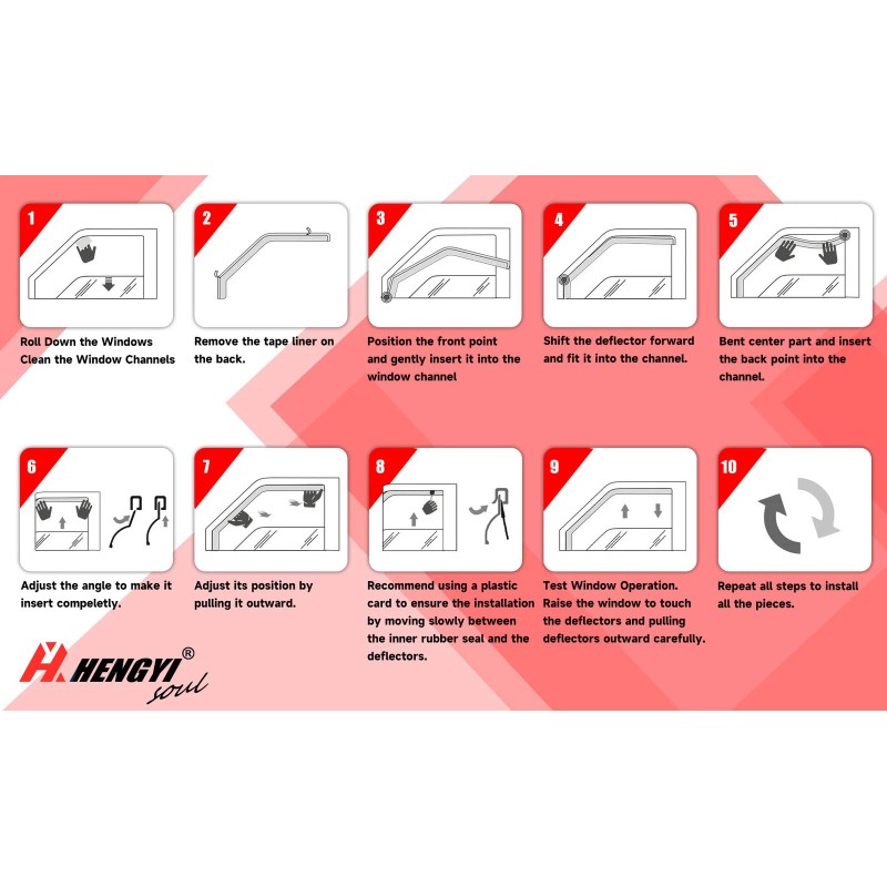 MAG In-Channel For 22-2025 Nissan Frontier Crew Cab Wind Deflector