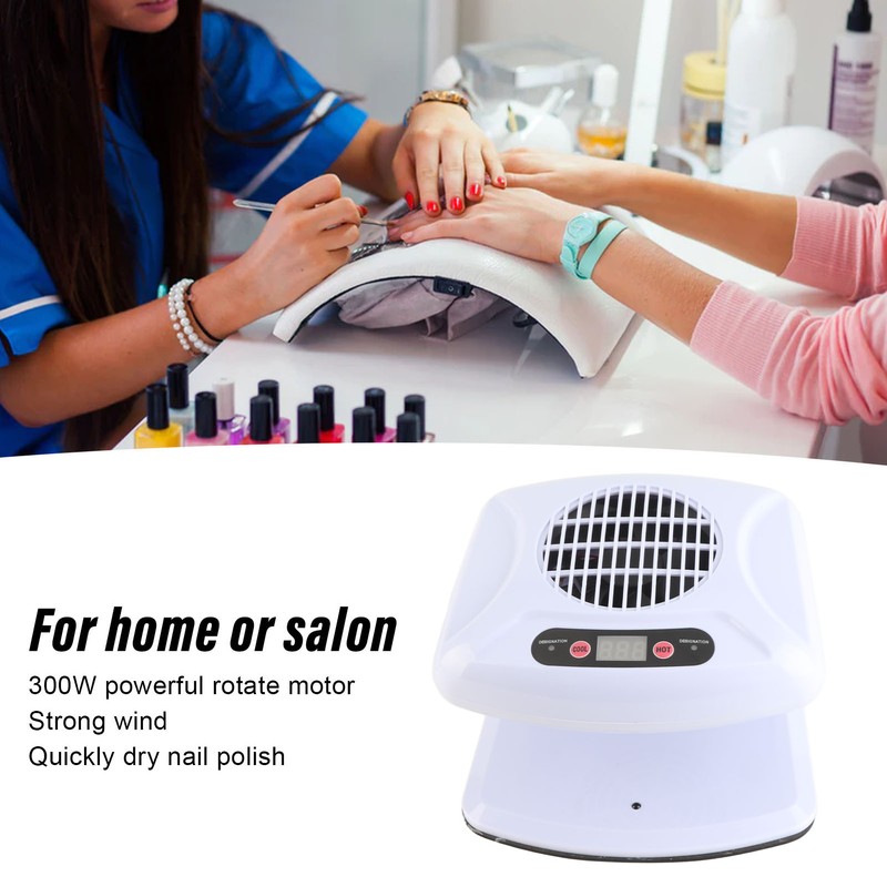 Single Hand Nail Air Dryer Warm Cool Wind Automatic Sensor