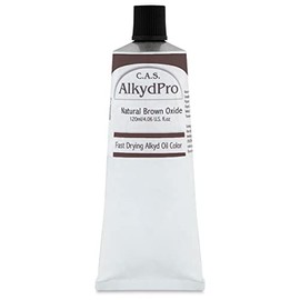 C.A.S. Paints AlkydPro Fast-Drying Oil Color Paint Tube, 120ml, Natural Brown Oxide