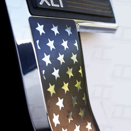 Decal Concepts American Flag Flat Black Fender Badge Emblem Accent Decal Kit - Compatible with F150 (2021-2025) (Flat Black)