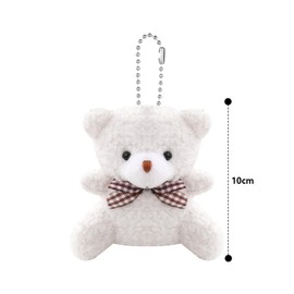 YQWIN 12Pcs Teddy Bears Mini Teddy Bears Small Teddy Bear Bulk Plush Mini Bear Mini Teddy Bear Keychain Small Plush Bears Bulk for Wedding Birthday Party Decorations Gifts Keychain Bag Charm Supplies