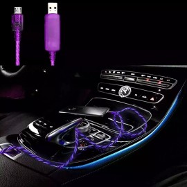 Pilot Automotive 3 Feet Micro USB Cable Charge Sync Purple Light up Pulse Electrolumines