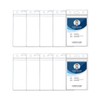 QEQSHQO 10 Pack Vertical ID ID Card Sleeves Waterproof Durable